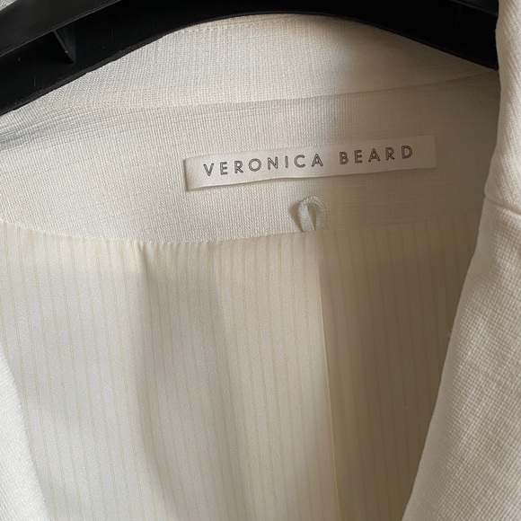 Veronica Beard Battista Dickey Jacket off white size 4 sample sale line - Picture 6 of 8